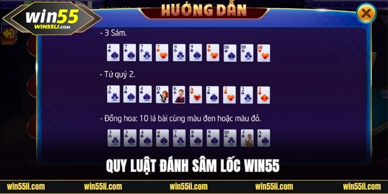 Quy luật đánh Sâm lốc Win55 dễ hiểu